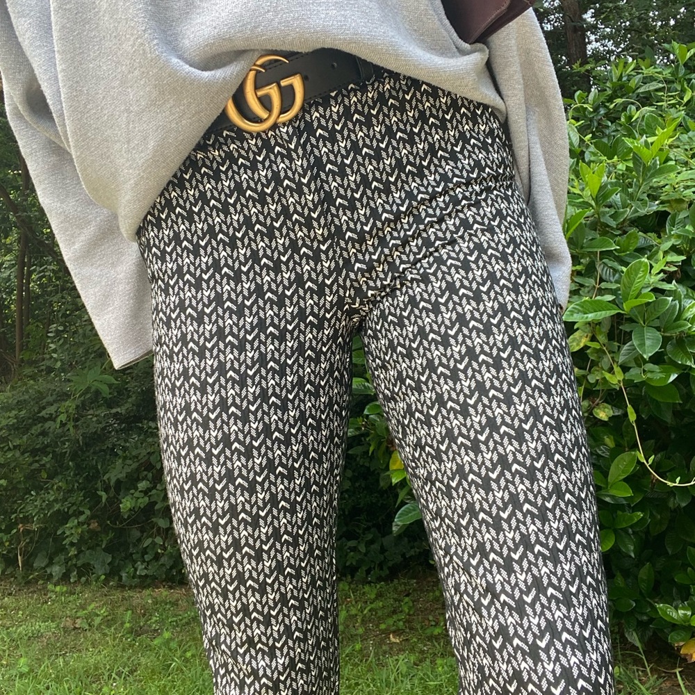 TOPSHOP TEXTURED STRAIGHT PANTS